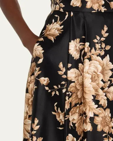 Dolce & Gabbana Rose Douchesse Cretonne Midi Skirt | Thumbnail 5 Dolce & Gabbana Rose Douchesse Cretonne Midi Skirt | Thumbnail 5