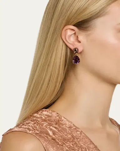 Oscar de la Renta Crystal Drop Earrings | Thumbnail 2 Oscar de la Renta Crystal Drop Earrings | Thumbnail 2