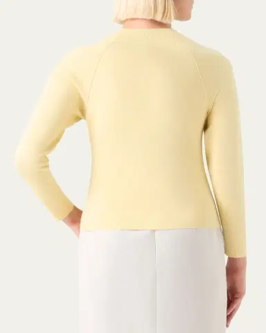 Akris Mock-Neck Cashmere-Silk Raglan-Sleeve Sweater | Thumbnail 3 Akris Mock-Neck Cashmere-Silk Raglan-Sleeve Sweater | Thumbnail 3