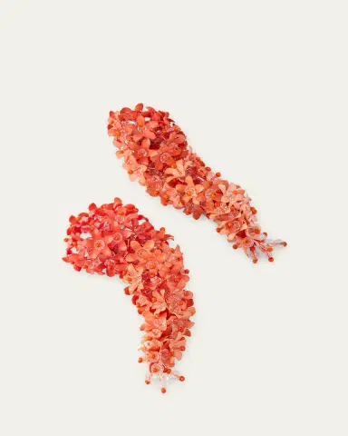 Oscar de la Renta Cascading Flower Earrings | Thumbnail 3 Oscar de la Renta Cascading Flower Earrings | Thumbnail 3