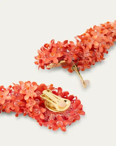 Oscar de la Renta Cascading Flower Earrings | Thumbnail 4 Oscar de la Renta Cascading Flower Earrings | Thumbnail 4