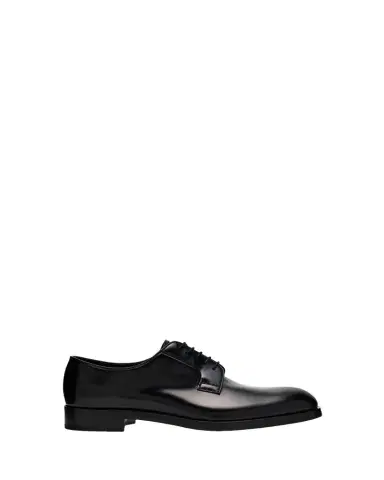 Prada Men's Brushed Leather Derby Shoes | Thumbnail 1