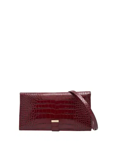 TOM FORD Organizer Shoulder Bag in Croc-Embossed Leather | Thumbnail 1