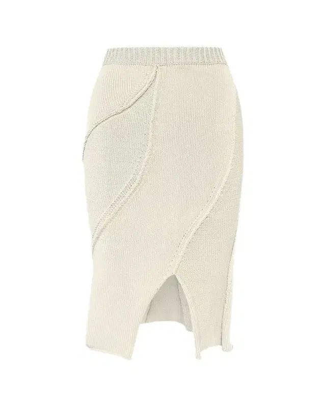 Aisling Camps Eddy Diagonal Knit Slit Skirt