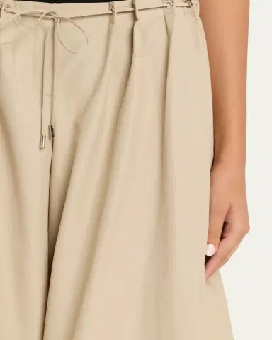 Brandon Maxwell Sutton Drawstring Wide-Leg Bermuda Shorts | Thumbnail 5 Brandon Maxwell Sutton Drawstring Wide-Leg Bermuda Shorts | Thumbnail 5