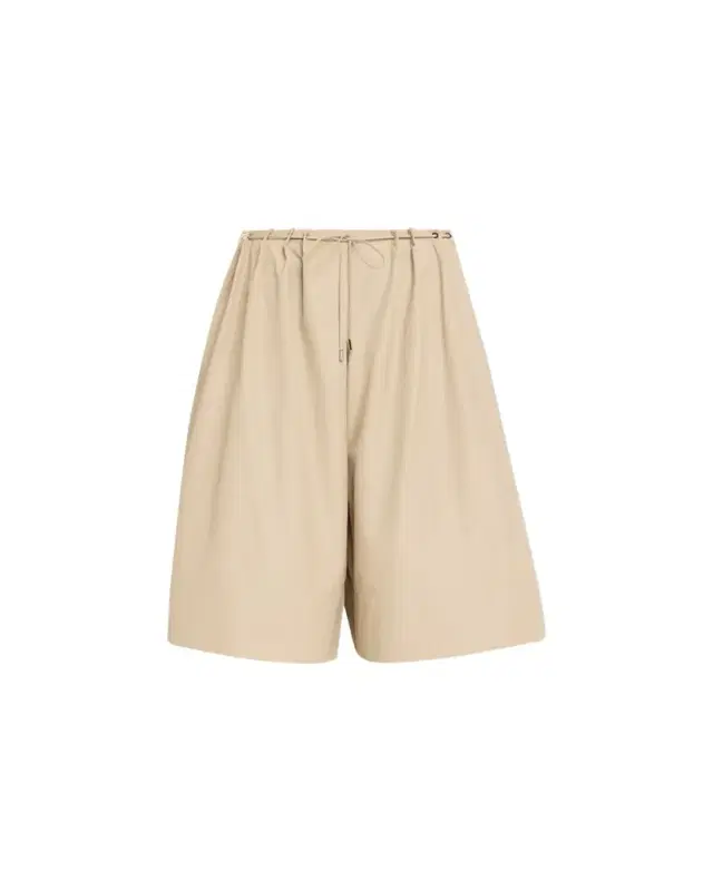 Brandon Maxwell Sutton Drawstring Wide-Leg Bermuda Shorts