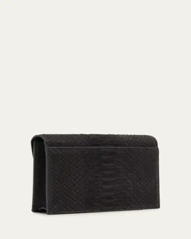 Akris Anouk Snakeskin Suede Envelope Clutch Bag | Thumbnail 3