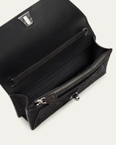 Akris Anouk Snakeskin Suede Envelope Clutch Bag | Thumbnail 4