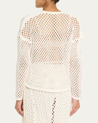Diotima Leeward Crystal Crochet Knit Top | Thumbnail 3 Diotima Leeward Crystal Crochet Knit Top | Thumbnail 3