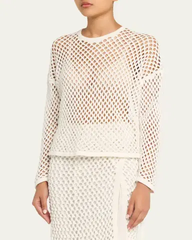 Diotima Leeward Crystal Crochet Knit Top | Thumbnail 4 Diotima Leeward Crystal Crochet Knit Top | Thumbnail 4