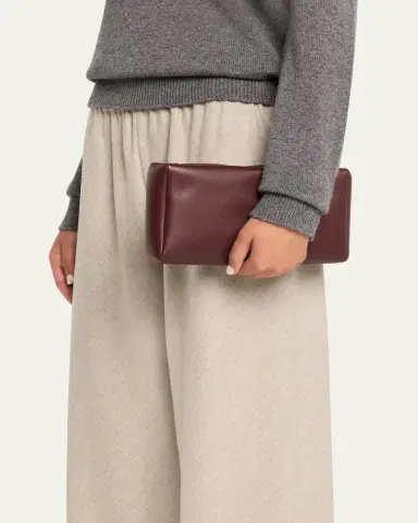 The Row Compact Clutch Bag in Nappa Leather | Thumbnail 2