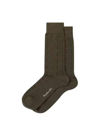 Pantherella Men's Botolph Box Stripe Crew Socks | Thumbnail 1 Pantherella Men's Botolph Box Stripe Crew Socks | Thumbnail 1