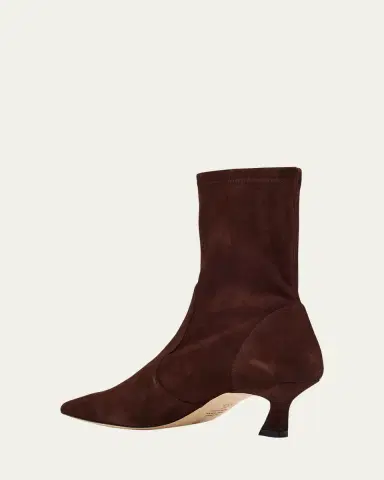Stuart Weitzman 50mm Vinnie Suede Stretch Booties | Thumbnail 4 Stuart Weitzman 50mm Vinnie Suede Stretch Booties | Thumbnail 4