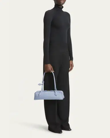 ALAÏA Le Teckel Medium Suede Shoulder Bag | Thumbnail 13