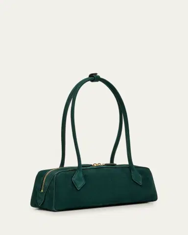 ALAÏA Le Teckel Medium Suede Shoulder Bag | Thumbnail 5