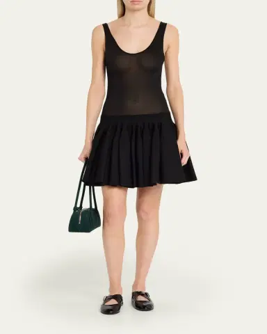 ALAÏA Le Teckel Medium Suede Shoulder Bag | Thumbnail 6