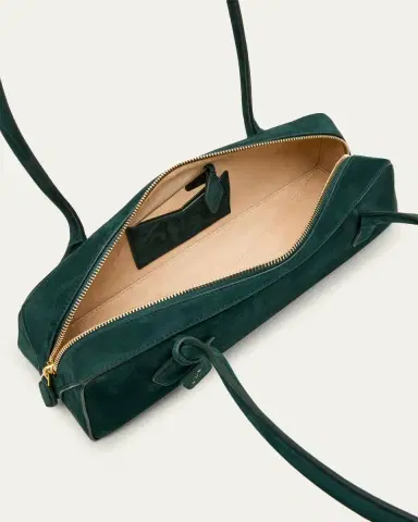 ALAÏA Le Teckel Medium Suede Shoulder Bag | Thumbnail 7