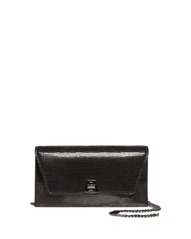 Akris Anouk Lizard-Print Clutch Bag w/ Chain | Thumbnail 1 Akris Anouk Lizard-Print Clutch Bag w/ Chain | Thumbnail 1