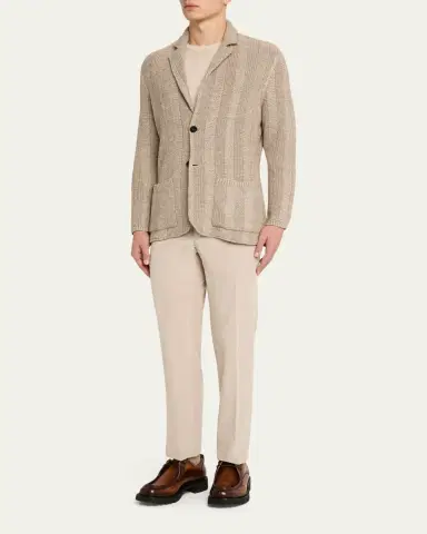 Incotex Men's Cashmere Corduroy Pants | Thumbnail 2