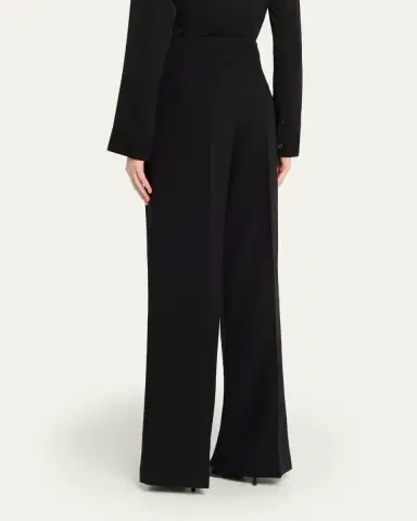 Akris Double-Face Wool Bootcut Trousers | Thumbnail 3