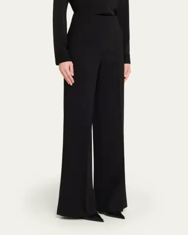 Akris Double-Face Wool Bootcut Trousers | Thumbnail 4