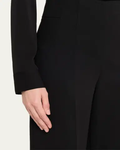 Akris Double-Face Wool Bootcut Trousers | Thumbnail 5