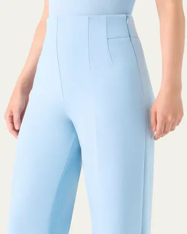 Akris Double-Face Wool Bootcut Trousers | Thumbnail 9