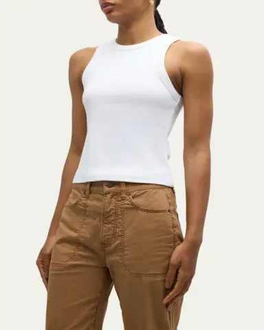 Veronica Beard Jordyn Cropped Tank Top | Thumbnail 4