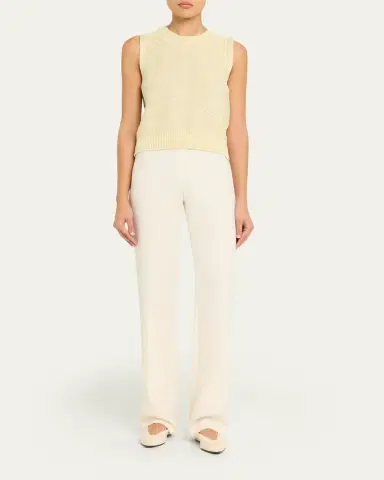 Akris Sleeveless Sequined Linen Cotton Sweater | Thumbnail 10 Akris Sleeveless Sequined Linen Cotton Sweater | Thumbnail 10
