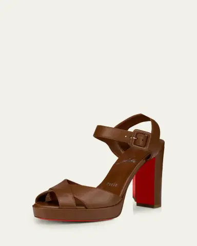 Christian Louboutin 100mm Cora Leather Sandals | Thumbnail 2 Christian Louboutin 100mm Cora Leather Sandals | Thumbnail 2