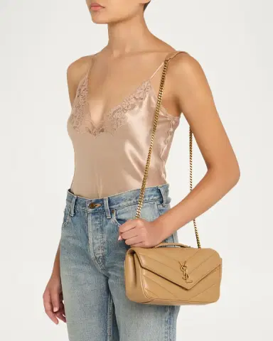 Saint Laurent Loulou Small YSL Shoulder Bag in Quilted Leather | Thumbnail 2 Saint Laurent Loulou Small YSL Shoulder Bag in Quilted Leather | Thumbnail 2