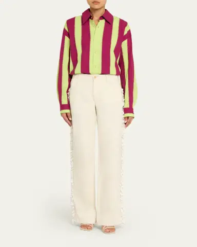 Diotima Burro Sequined Side-Stripe Wide-Leg Jeans | Thumbnail 2 Diotima Burro Sequined Side-Stripe Wide-Leg Jeans | Thumbnail 2