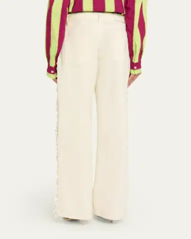 Diotima Burro Sequined Side-Stripe Wide-Leg Jeans | Thumbnail 3 Diotima Burro Sequined Side-Stripe Wide-Leg Jeans | Thumbnail 3