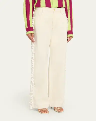 Diotima Burro Sequined Side-Stripe Wide-Leg Jeans | Thumbnail 4 Diotima Burro Sequined Side-Stripe Wide-Leg Jeans | Thumbnail 4