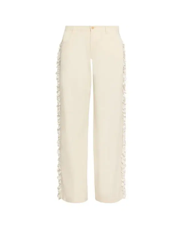 Diotima Burro Sequined Side-Stripe Wide-Leg Jeans