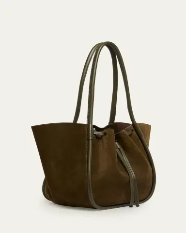 Proenza Schouler Large Ruched Tote in Soft Suede | Thumbnail 3 Proenza Schouler Large Ruched Tote in Soft Suede | Thumbnail 3