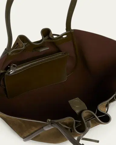 Proenza Schouler Large Ruched Tote in Soft Suede | Thumbnail 4 Proenza Schouler Large Ruched Tote in Soft Suede | Thumbnail 4