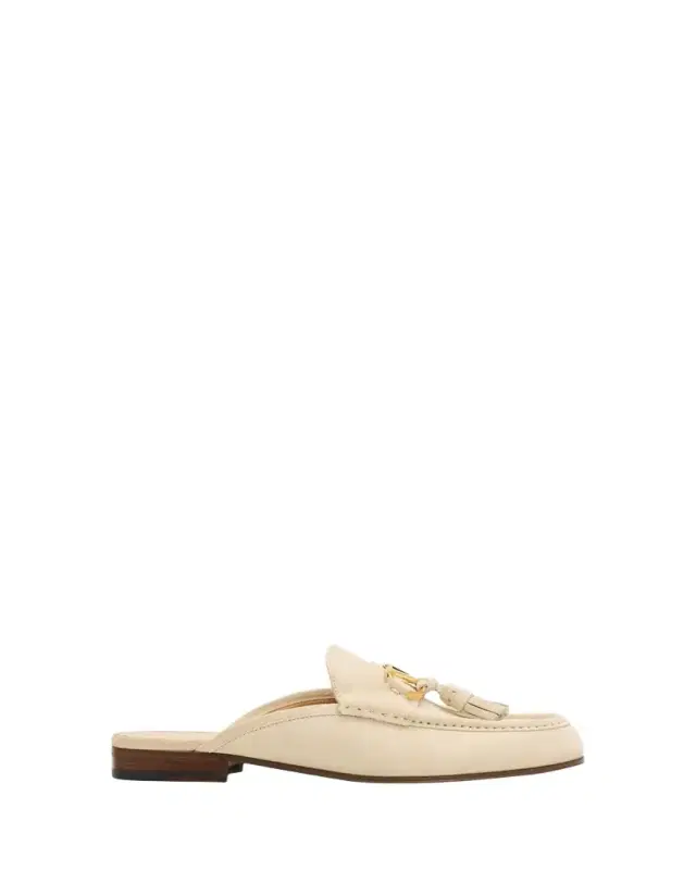 Valentino Garavani VLogo Signature Suede Loafer Mules