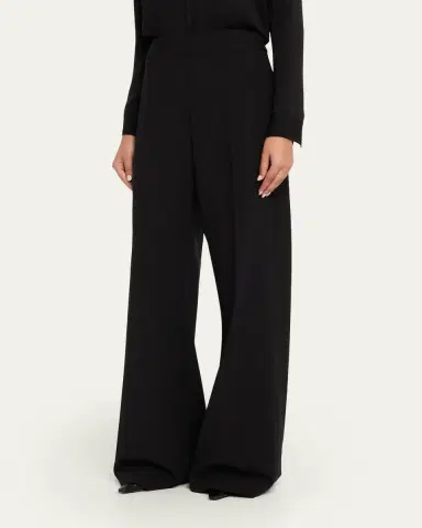 Carolina Herrera High-Rise Wide-Leg Wool Pants | Thumbnail 4