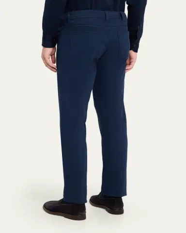 Cesare Attolini Men's Cotton and Cashmere Slim Five-Pocket Pants | Thumbnail 11 Cesare Attolini Men's Cotton and Cashmere Slim Five-Pocket Pants | Thumbnail 11
