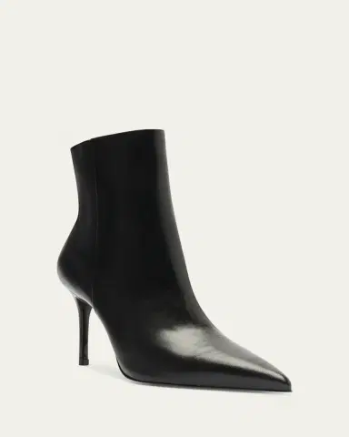 Schutz Mikki Leather Stiletto Zip Booties | Thumbnail 2 Schutz Mikki Leather Stiletto Zip Booties | Thumbnail 2