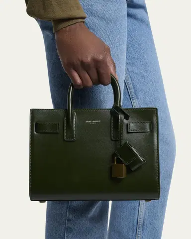 Saint Laurent Sac De Jour Nano Top-Handle Bag in Smooth Leather | Thumbnail 6