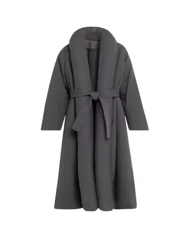 Alaïa Padded-Lapel Long Wrap Coat | Thumbnail 1 Alaïa Padded-Lapel Long Wrap Coat | Thumbnail 1