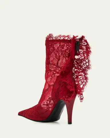 Alexander McQueen Heron Lace Ankle Boots | Thumbnail 3 Alexander McQueen Heron Lace Ankle Boots | Thumbnail 3