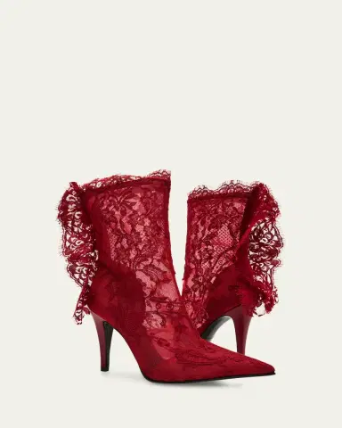 Alexander McQueen Heron Lace Ankle Boots | Thumbnail 4 Alexander McQueen Heron Lace Ankle Boots | Thumbnail 4