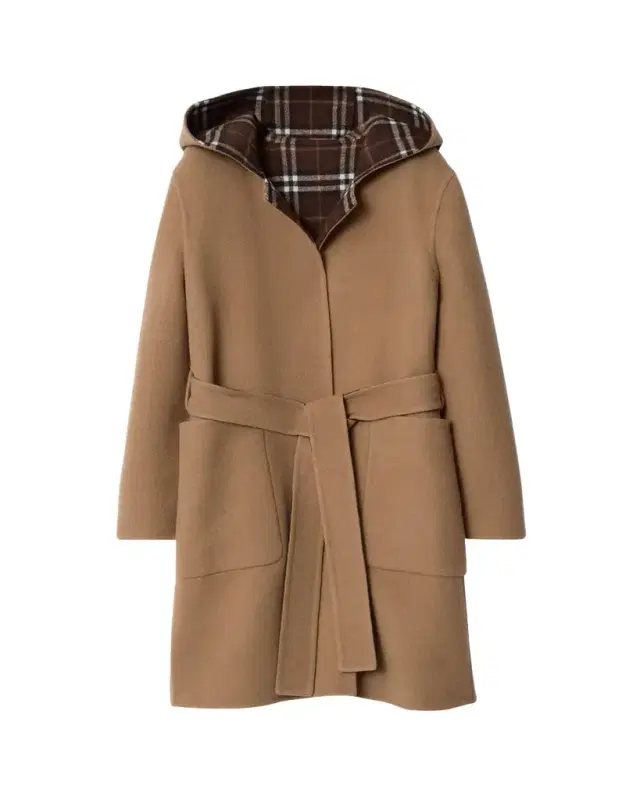 Burberry Hampshire Reversible Hooded Wrap Coat