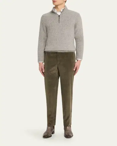 Incotex Men's Cashmere Corduroy Pants | Thumbnail 2 Incotex Men's Cashmere Corduroy Pants | Thumbnail 2
