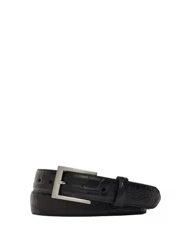 W. Kleinberg Men's Matte Alligator Belt | Thumbnail 1
