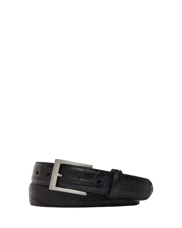 W. Kleinberg Men's Matte Alligator Belt