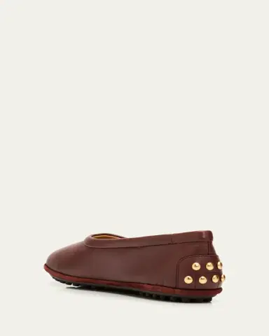 Tod's Metal Dots Nappa Leather Ballerina Flats | Thumbnail 2 Tod's Metal Dots Nappa Leather Ballerina Flats | Thumbnail 2